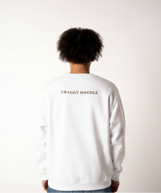 mens sweatshirt whtie