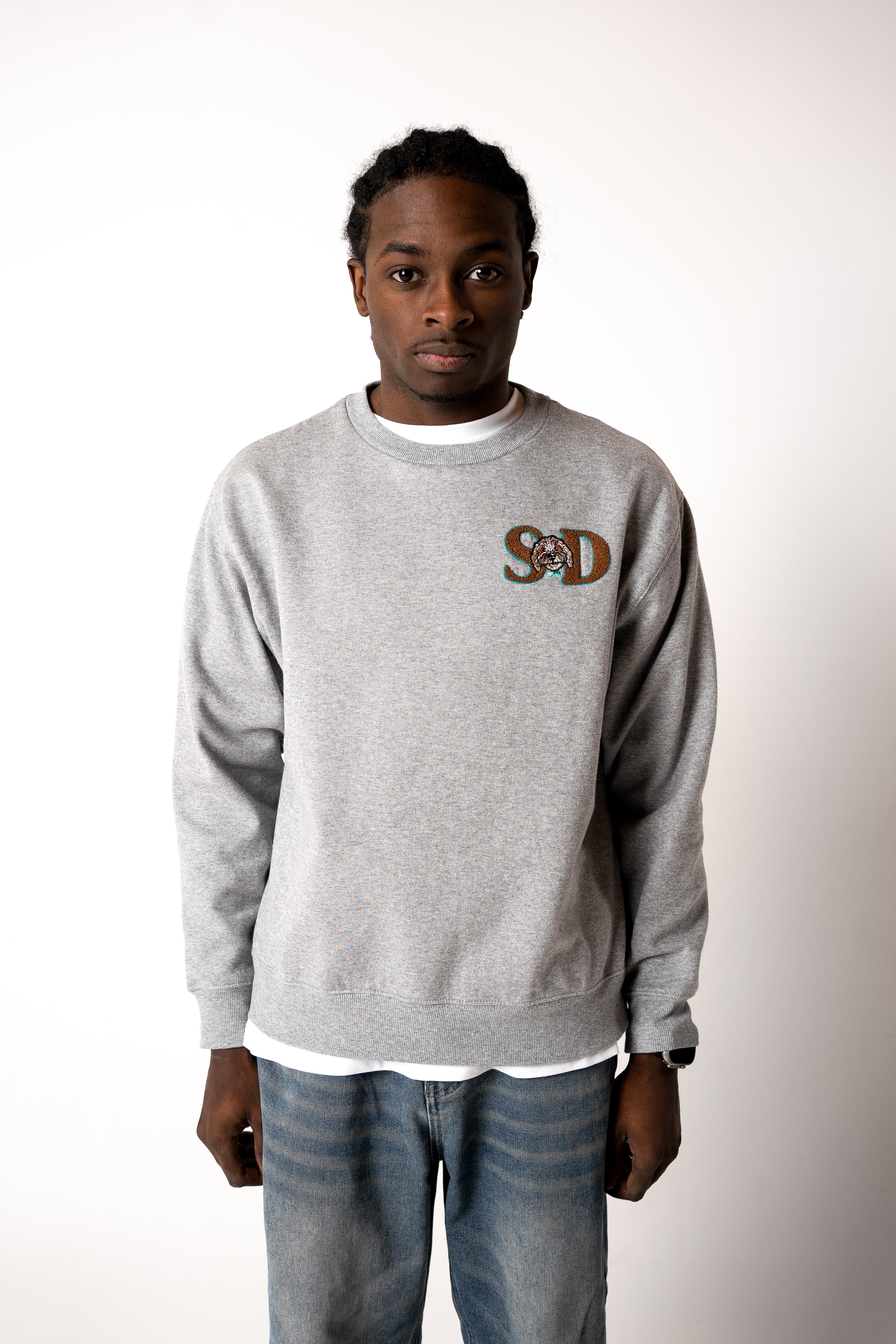 men sweater gray
