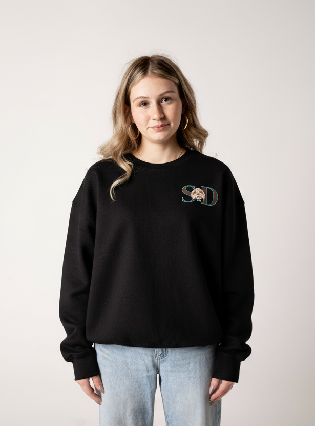 Ladies sweatshirt black
