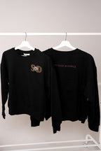 Women's Patched Sweatshirt black